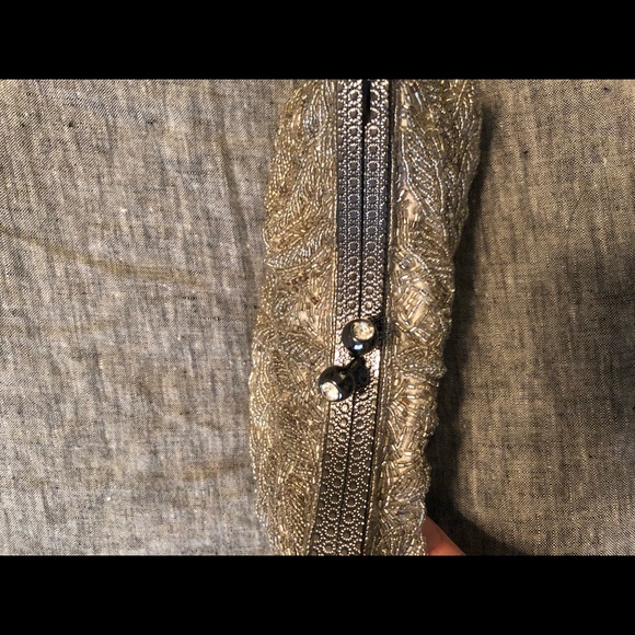 Beaded purse with optional shoulder chain - Picture 2 of 3